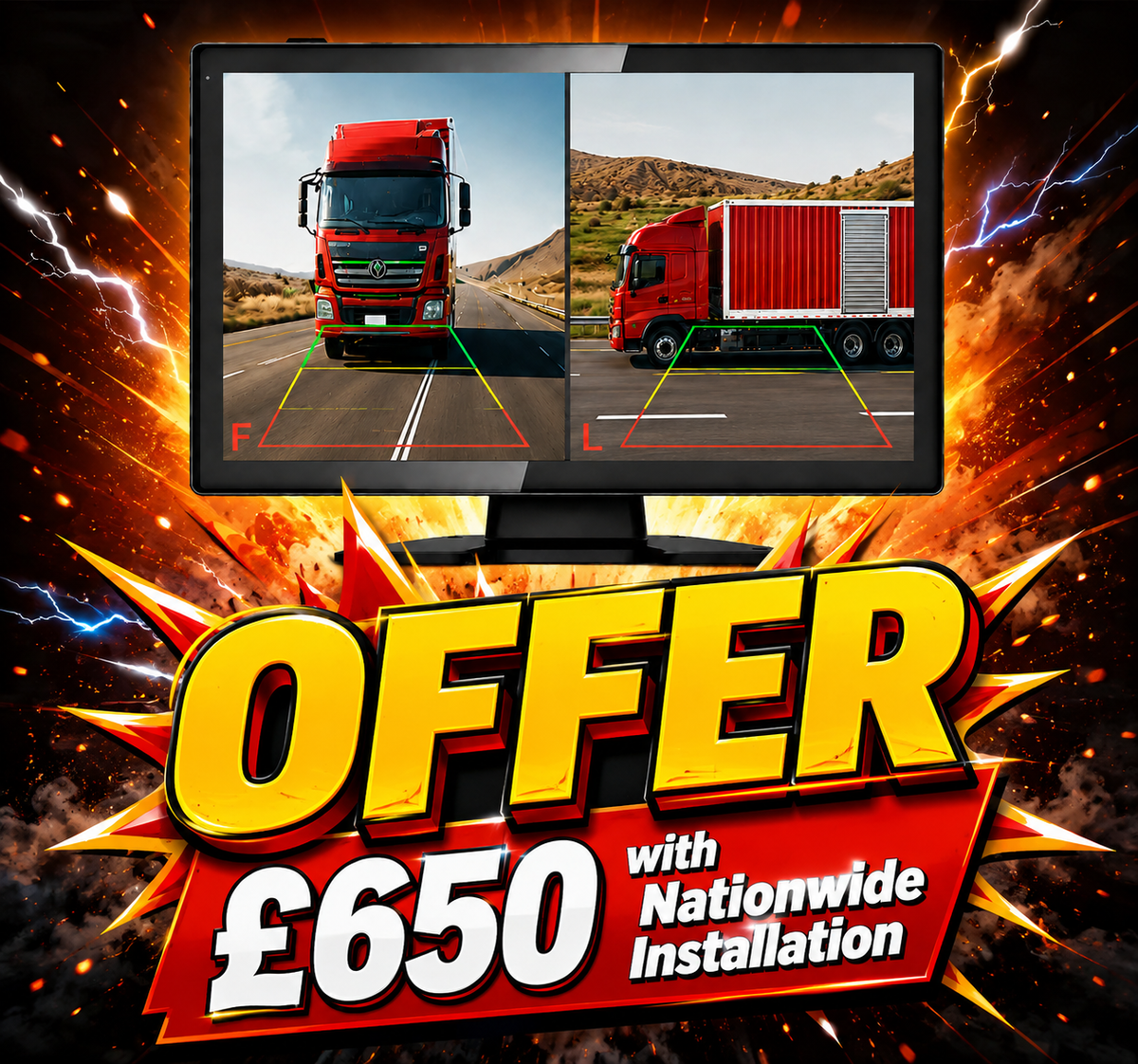 2 channel screen with nationwide installation offer